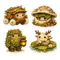 Enchanted Forest Sprite Creatures Sticker Collection
