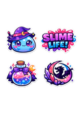 Anime Aesthetic Slime Life Sticker Sheet