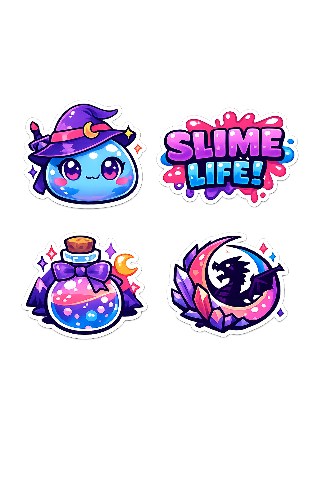 Anime Aesthetic Slime Life Sticker Sheet