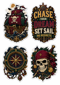 Anime Aesthetic Grand Pirate Sticker Sheet