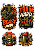 Beast Mode Motivation Gym Sticker Sheet