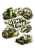 Tactical Gym Time Equipment Sticker