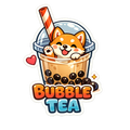 Kawaii Shiba Bubble Tea Sticker - Corgi Boba Aesthetic Decal