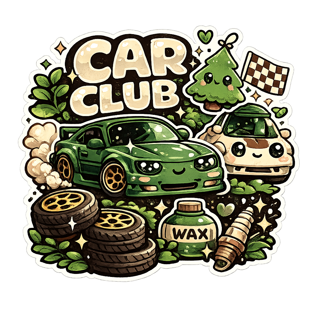 Aesthetic Auto: Kawaii Car Club Sticker Sheet