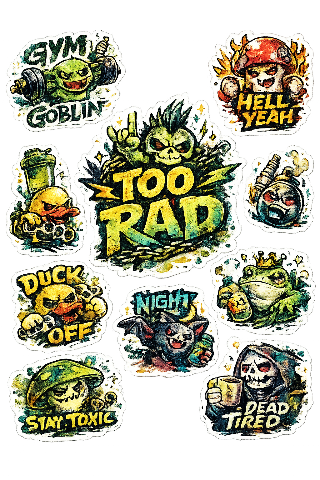 Shadow Realm: Underground Rebel Sticker Sheet