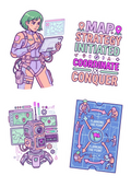 Tactical Sticker Pack – Strategy & Coordinate Theme