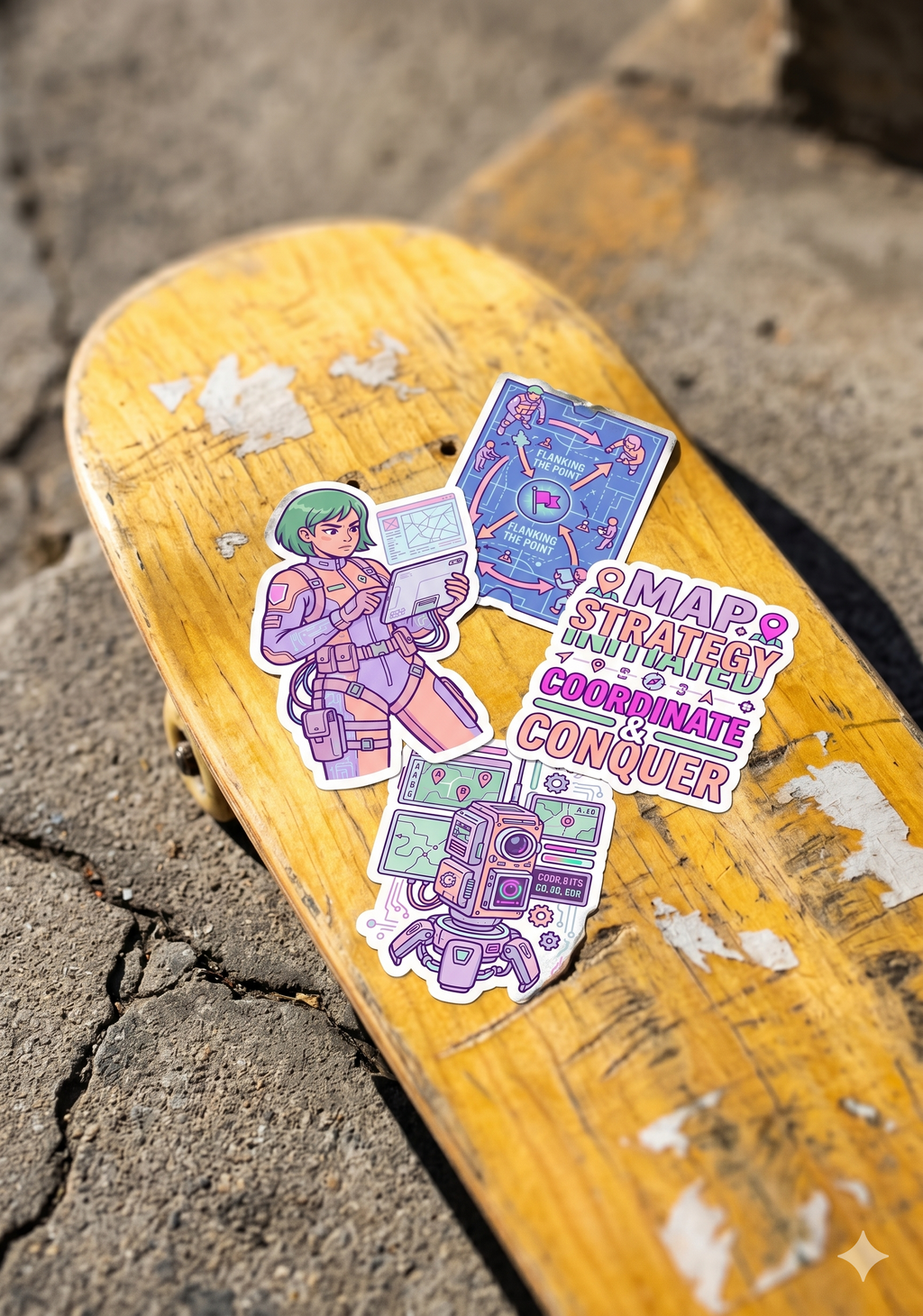 Tactical Sticker Pack – Strategy & Coordinate Theme