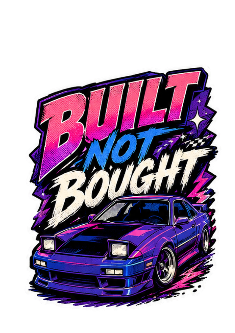 Custom Heritage Racer // "Built Not Bought" Tuner Sticker
