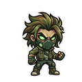 Toxic Operative Chibi Sticker