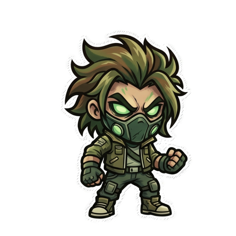 Toxic Operative Chibi Sticker