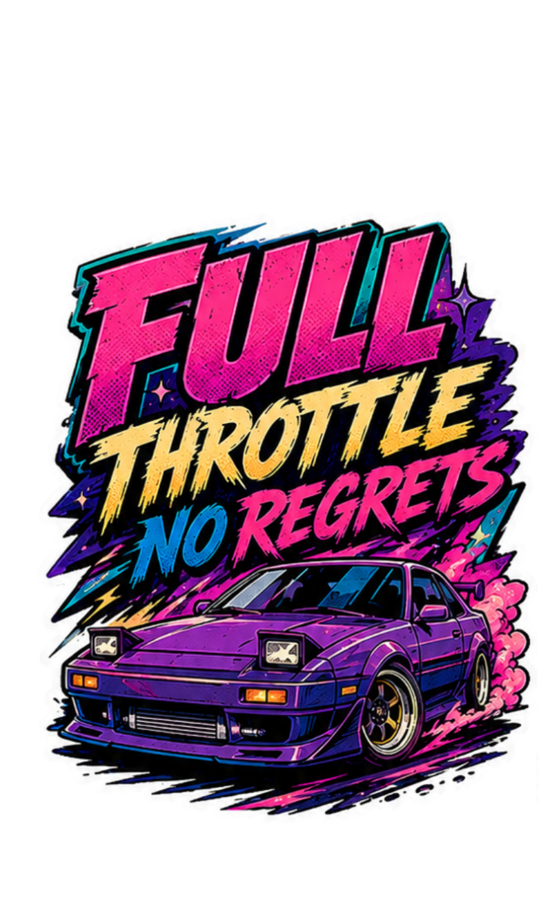 "Full Throttle" Synthwave Night Racer