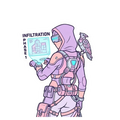 Futuristic Recon Operative Sticker