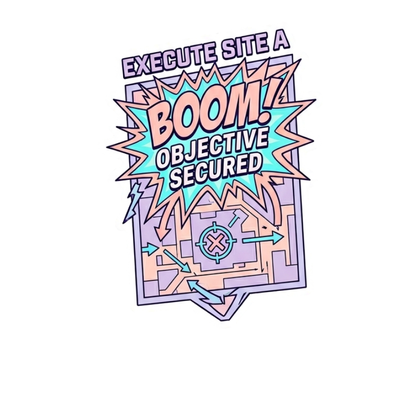 Strategic Mission Map Sticker