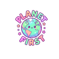 Kawaii "Planet First" Earth Sticker