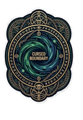 Cursed Boundary Arcane Vortex Sticker - Dark Fantasy Sigil Decal