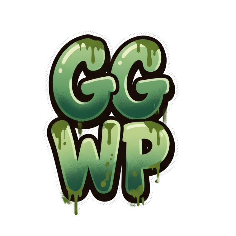 Toxic "GG WP" Graffiti Sticker