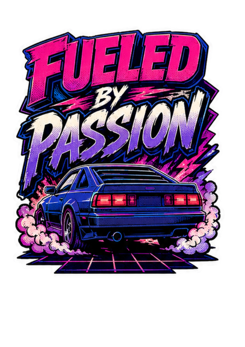 Eternal Drive // "Fueled By Passion" Aesthetic Sticker