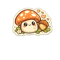 Kawaii Woodland Mushroom Sticker