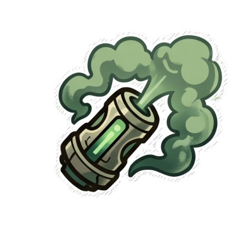 Biohazard Smoke Grenade Sticker