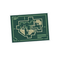 Strategic Blueprint Map Sticker