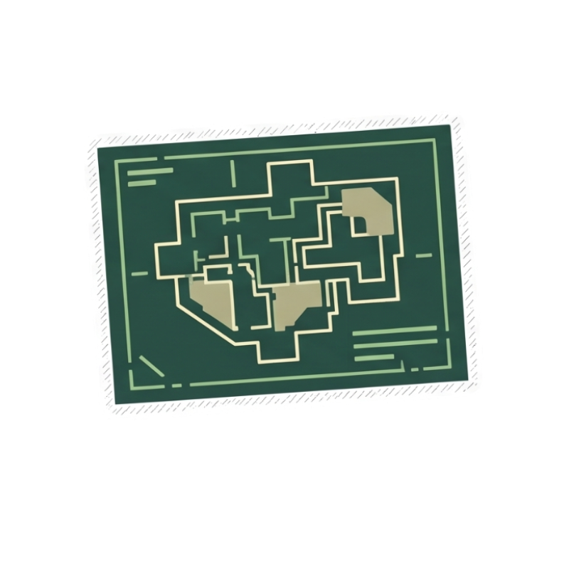 Strategic Blueprint Map Sticker