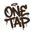 "One Tap" Graffiti Halo Sticker