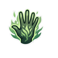 Toxic Energy Hand Sticker